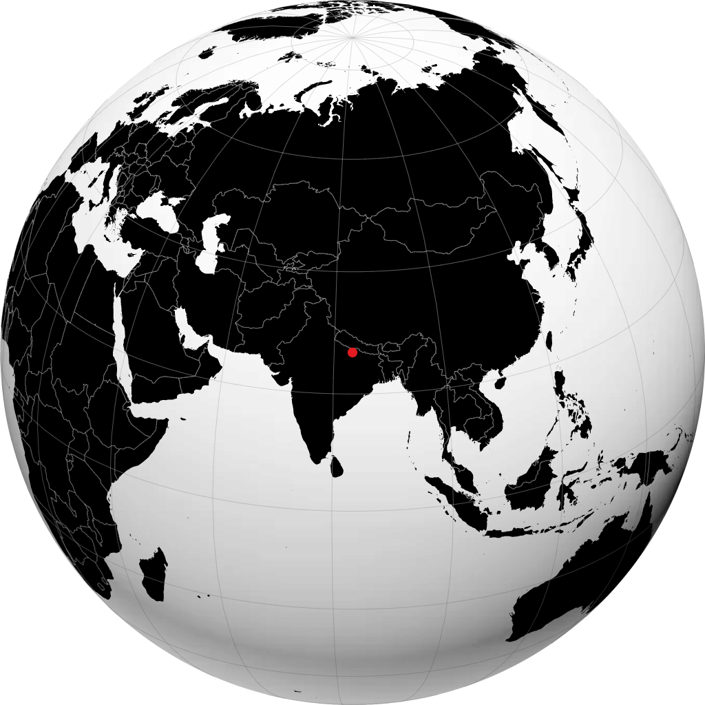Gorakhpur en el globo