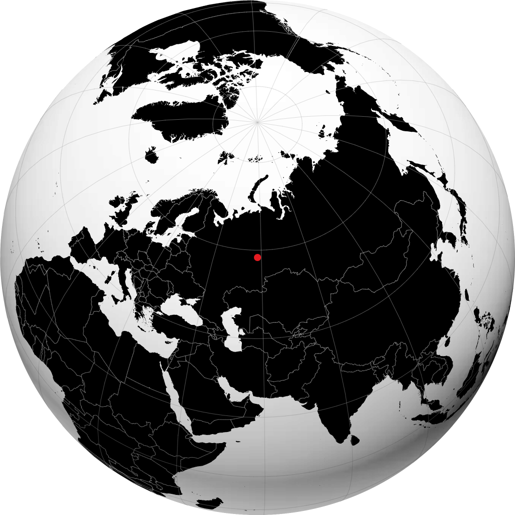 Gornozavodsk en el globo