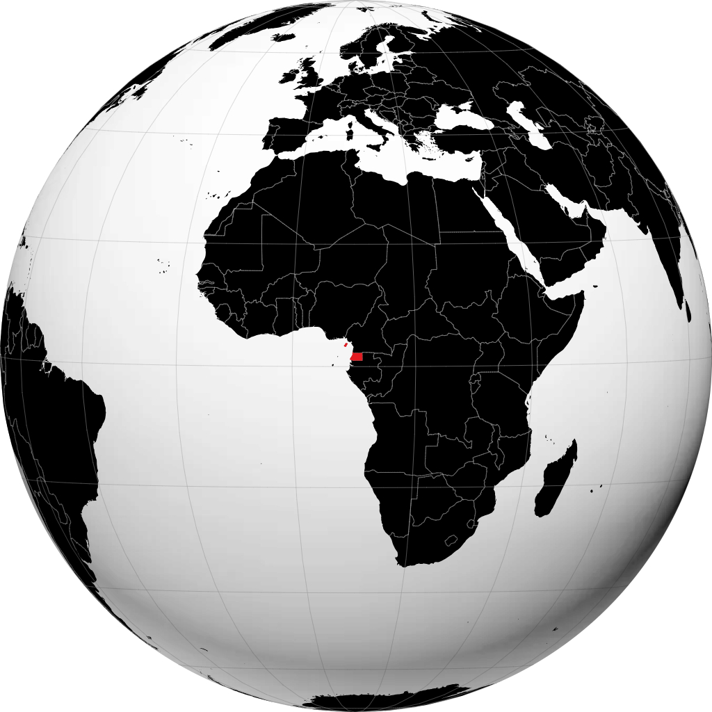Guinea Ecuatorial en el globo