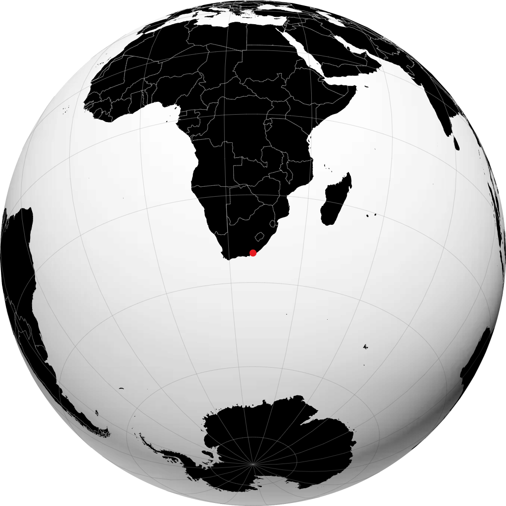 Grahamstown en el globo