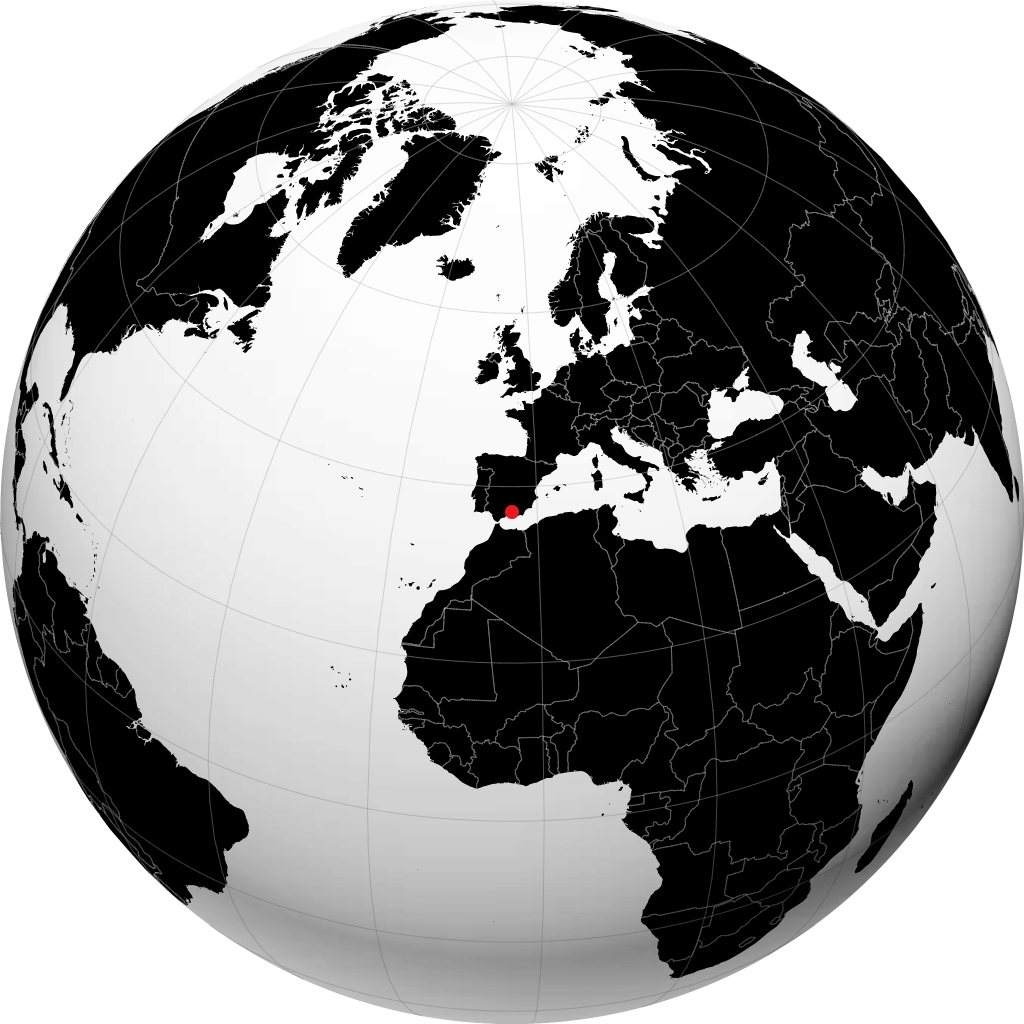 Granada en el globo