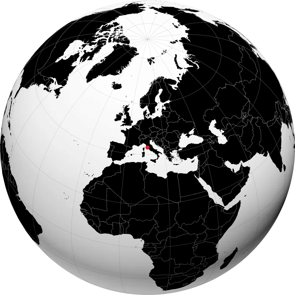 Grosseto en el globo