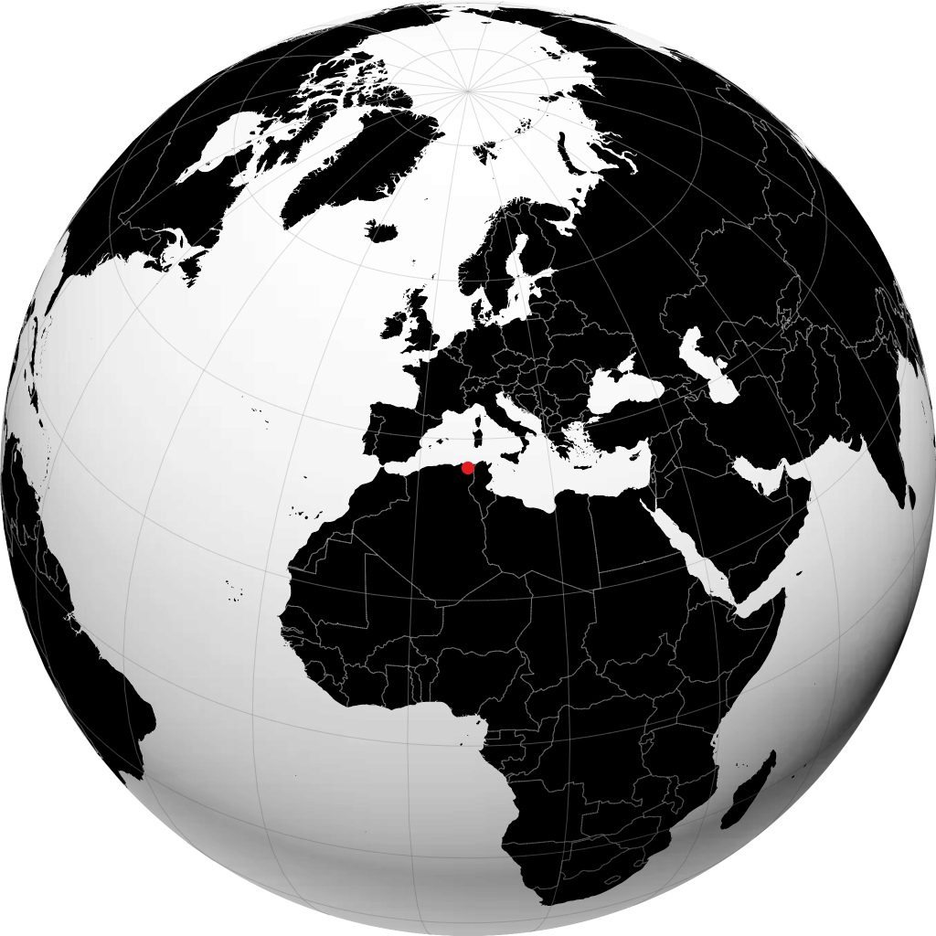 Guelma en el globo