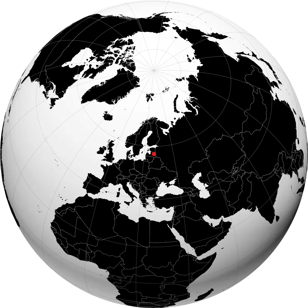 Gulbene en el globo