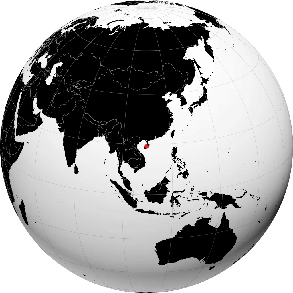 Hainan en el globo