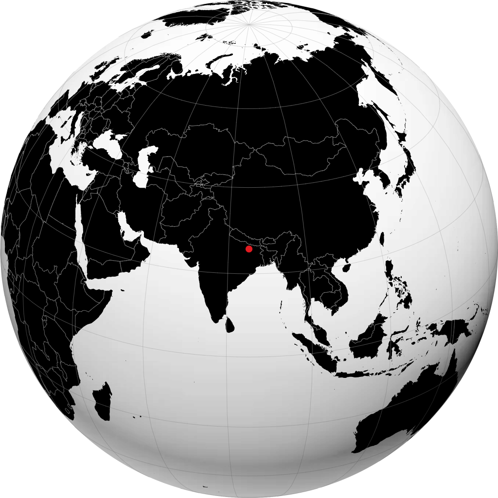 Hajipur en el globo