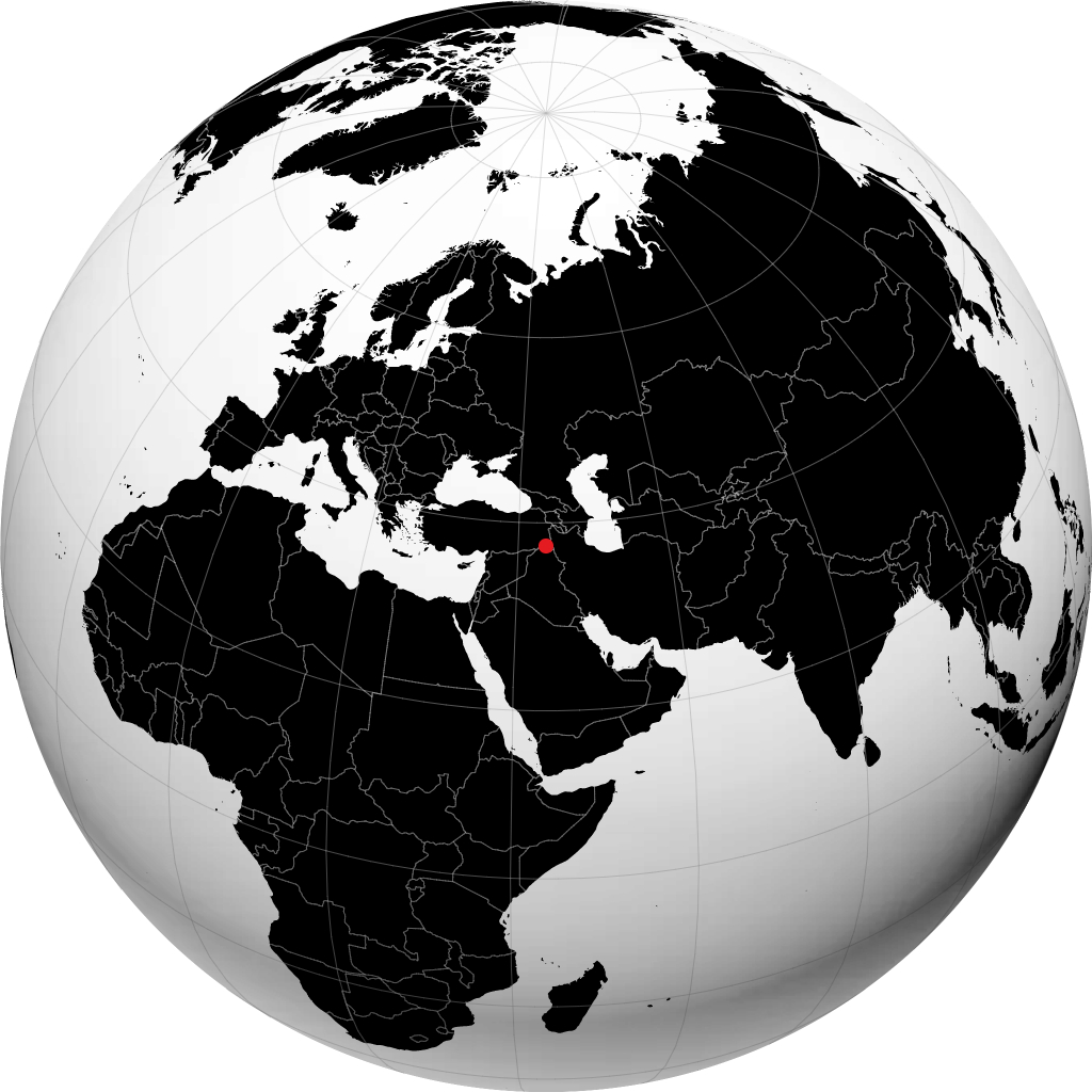 Hakkari en el globo