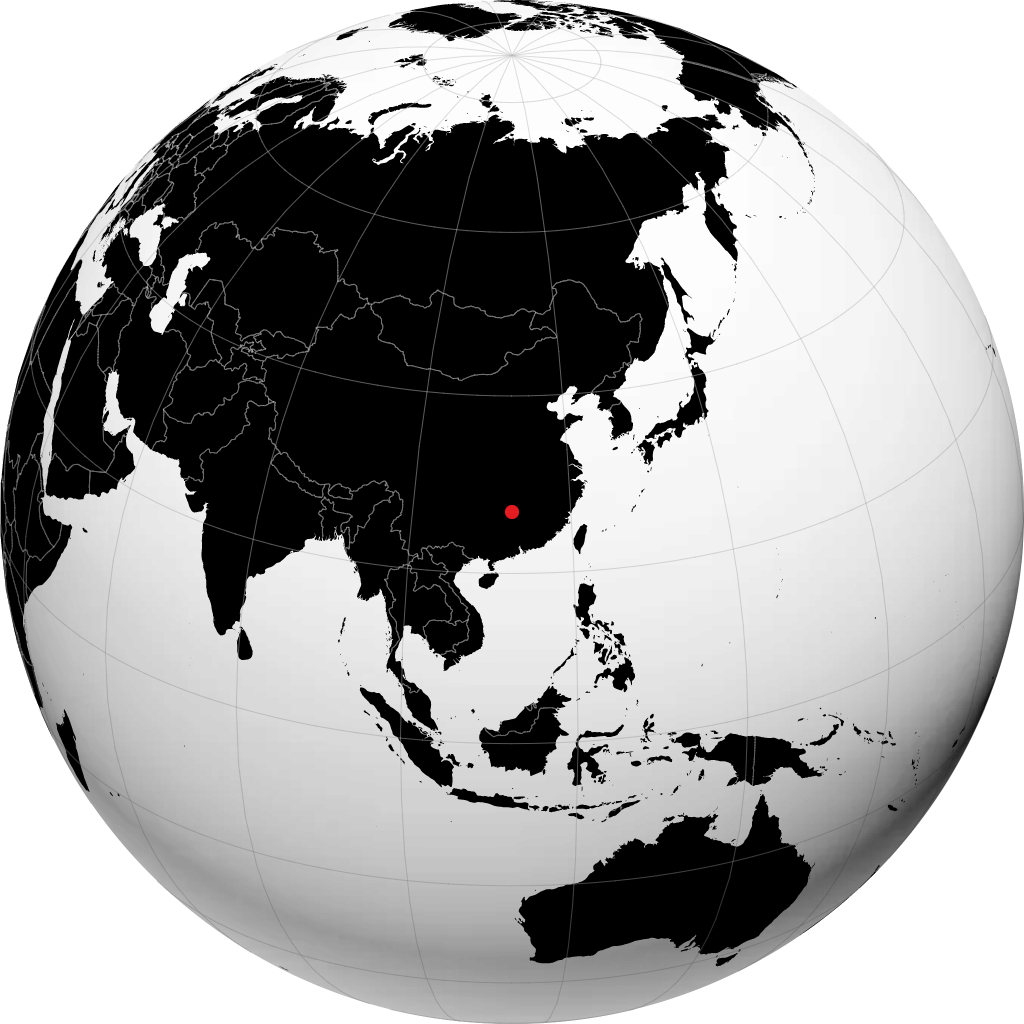 Hengyang en el globo