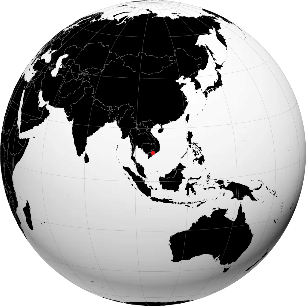 Ciudad Ho Chi Minh en el globo