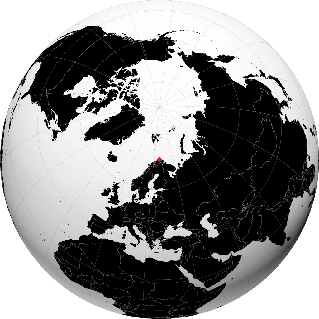 Honningsvåg en el globo