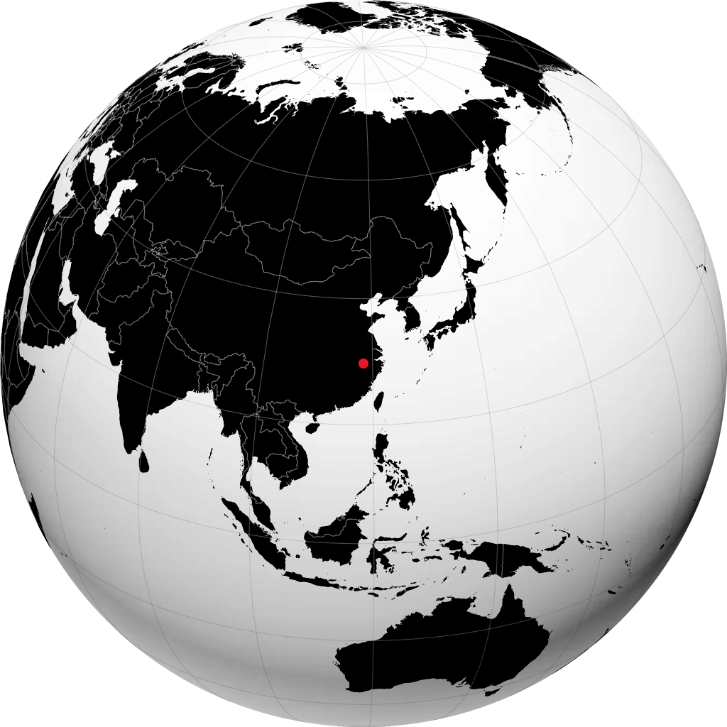 Huangshan en el globo