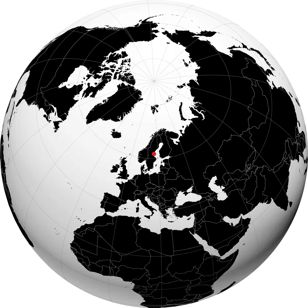 Hudiksvall en el globo