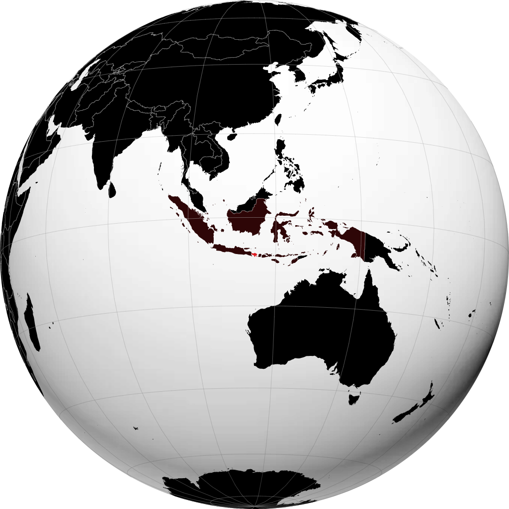 Provincia de Bali en el globo