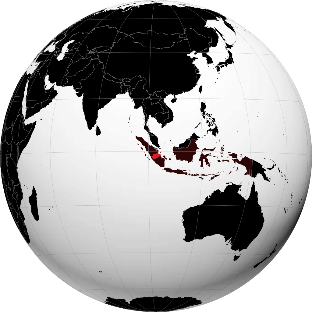 Provincia de Jambi en el globo