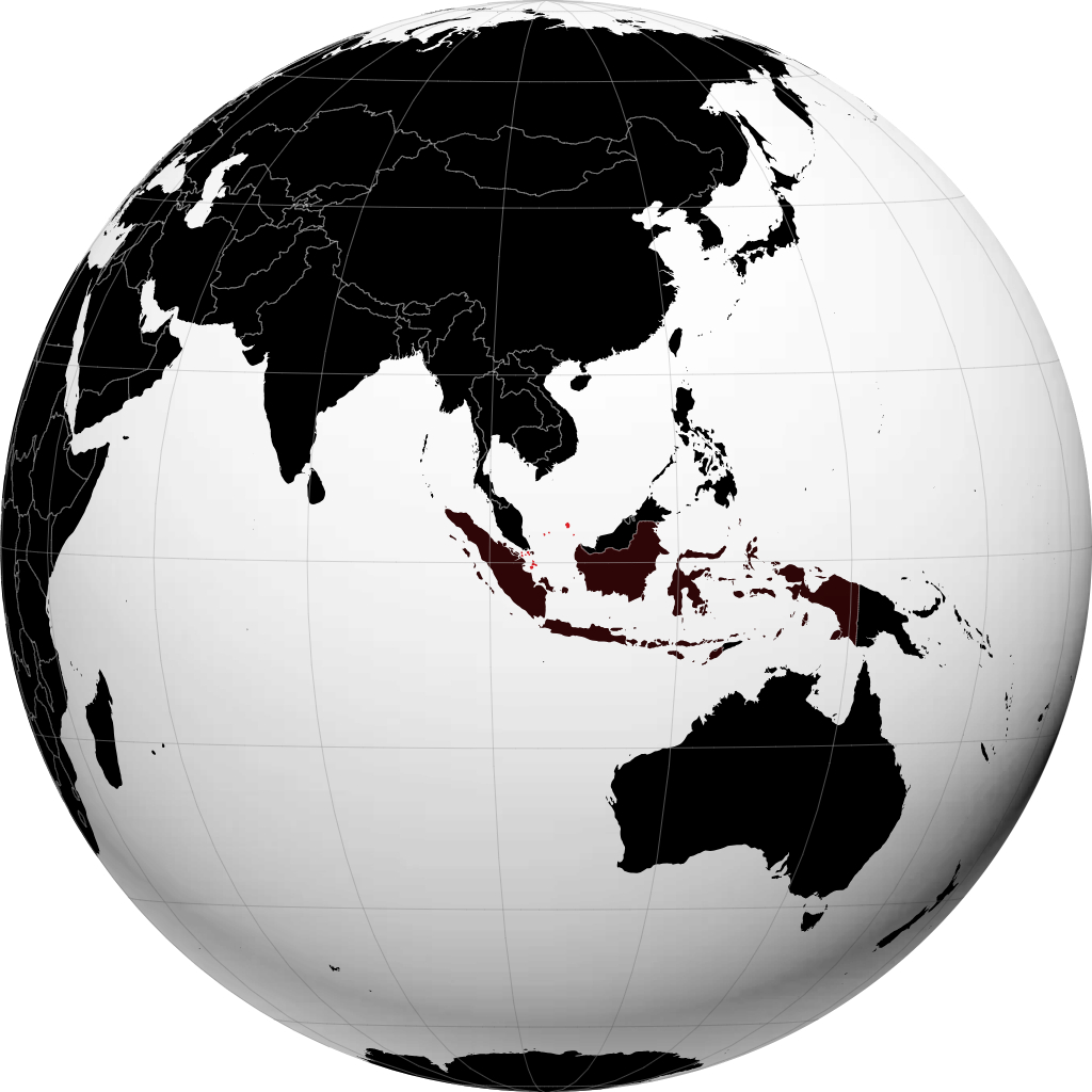 Provincia de Islas Riau en el globo