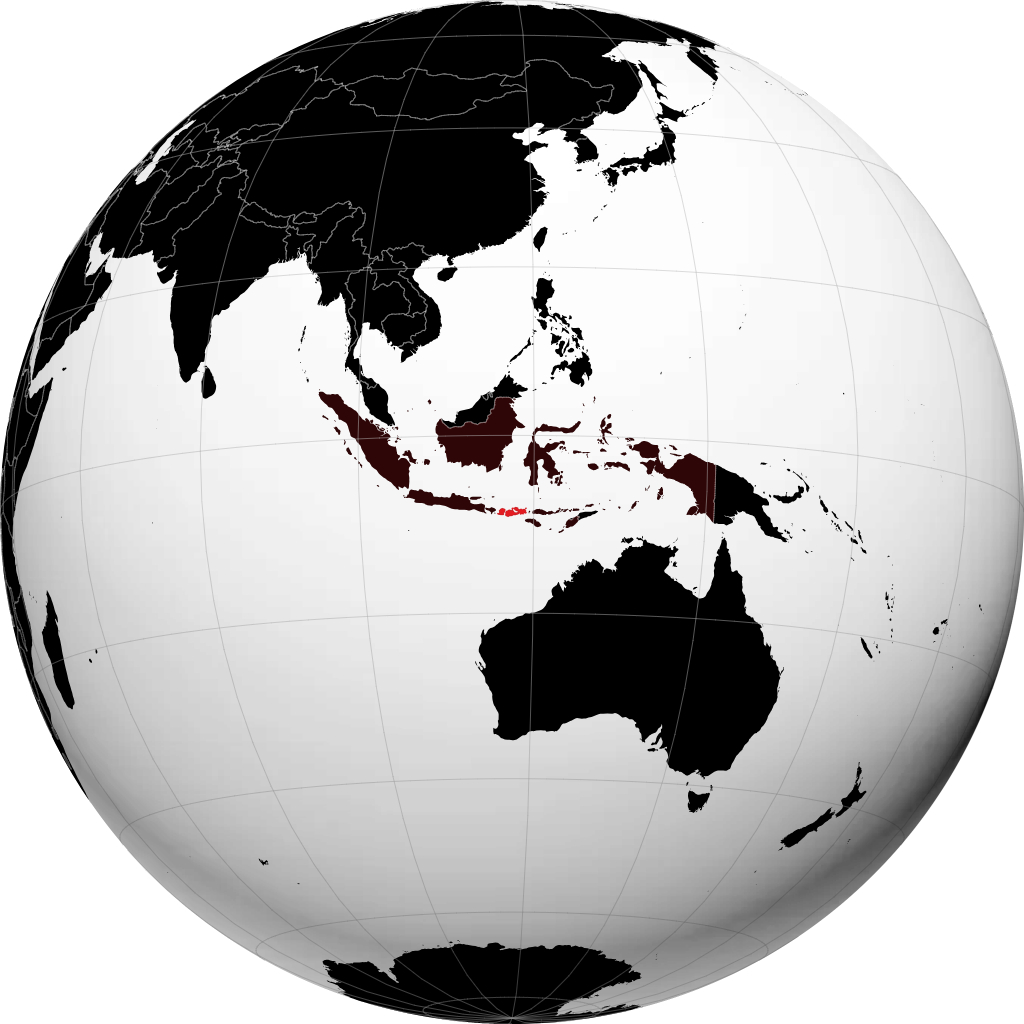 Nusa Tenggara Occidental en el globo
