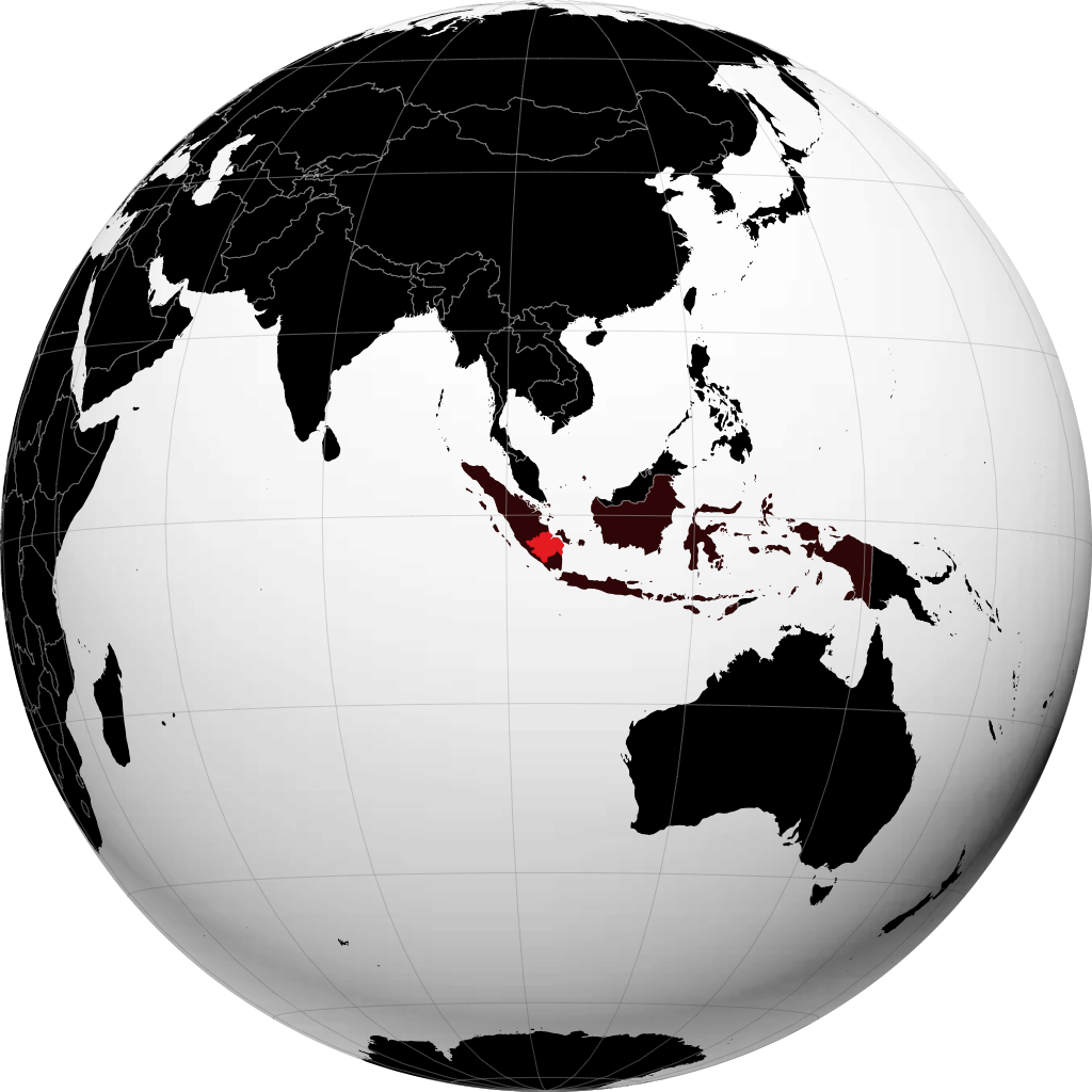 Sumatra del Sur en el globo