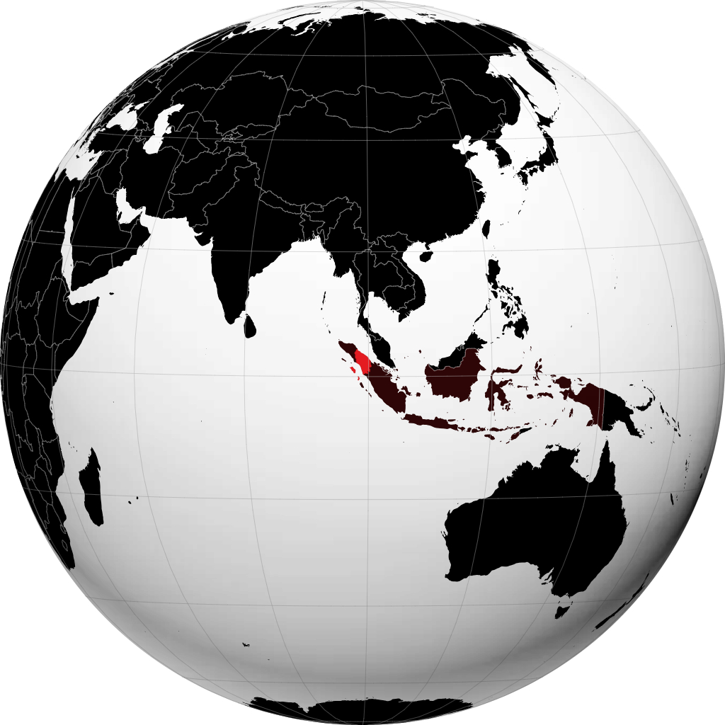 Sumatra del Norte en el globo