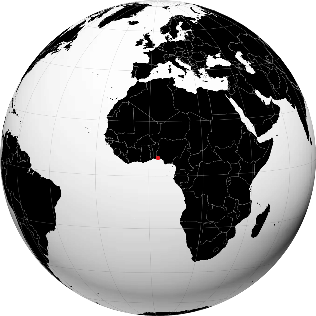 Ikeja en el globo