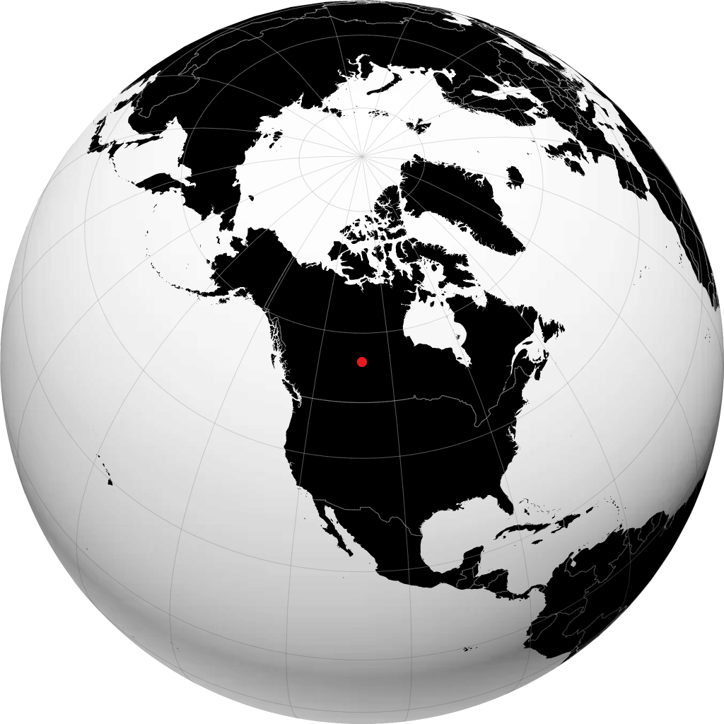 Île-à-la-Crosse en el globo