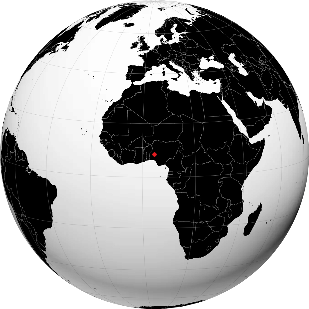 Ilorin en el globo