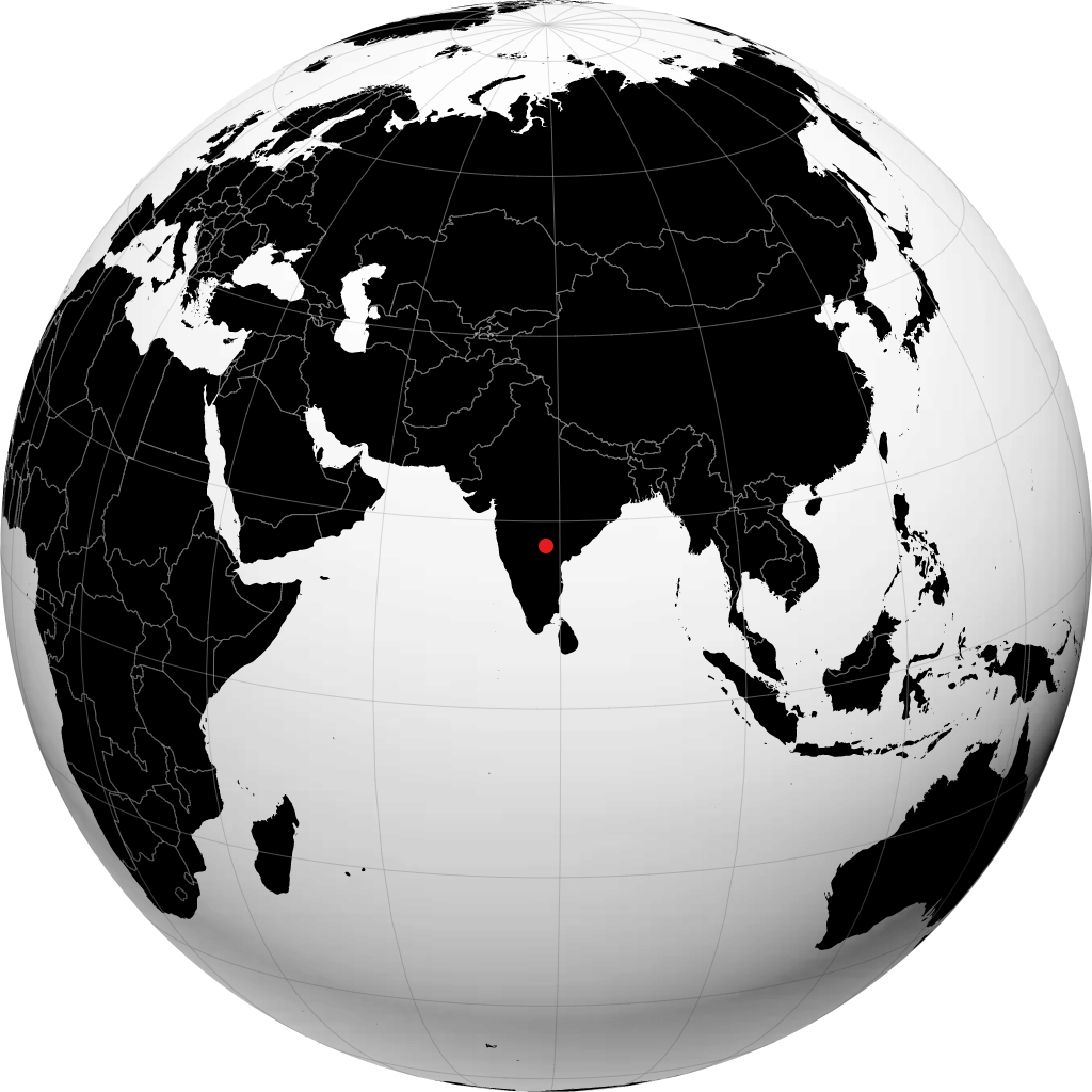 Hyderabad en el globo
