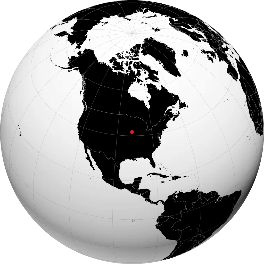 Iowa City en el globo