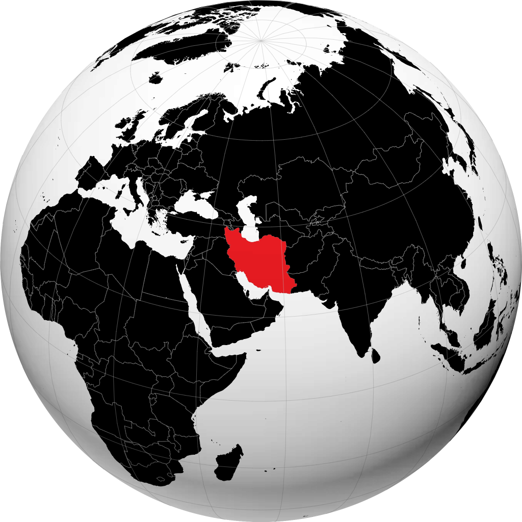 Irán en el globo