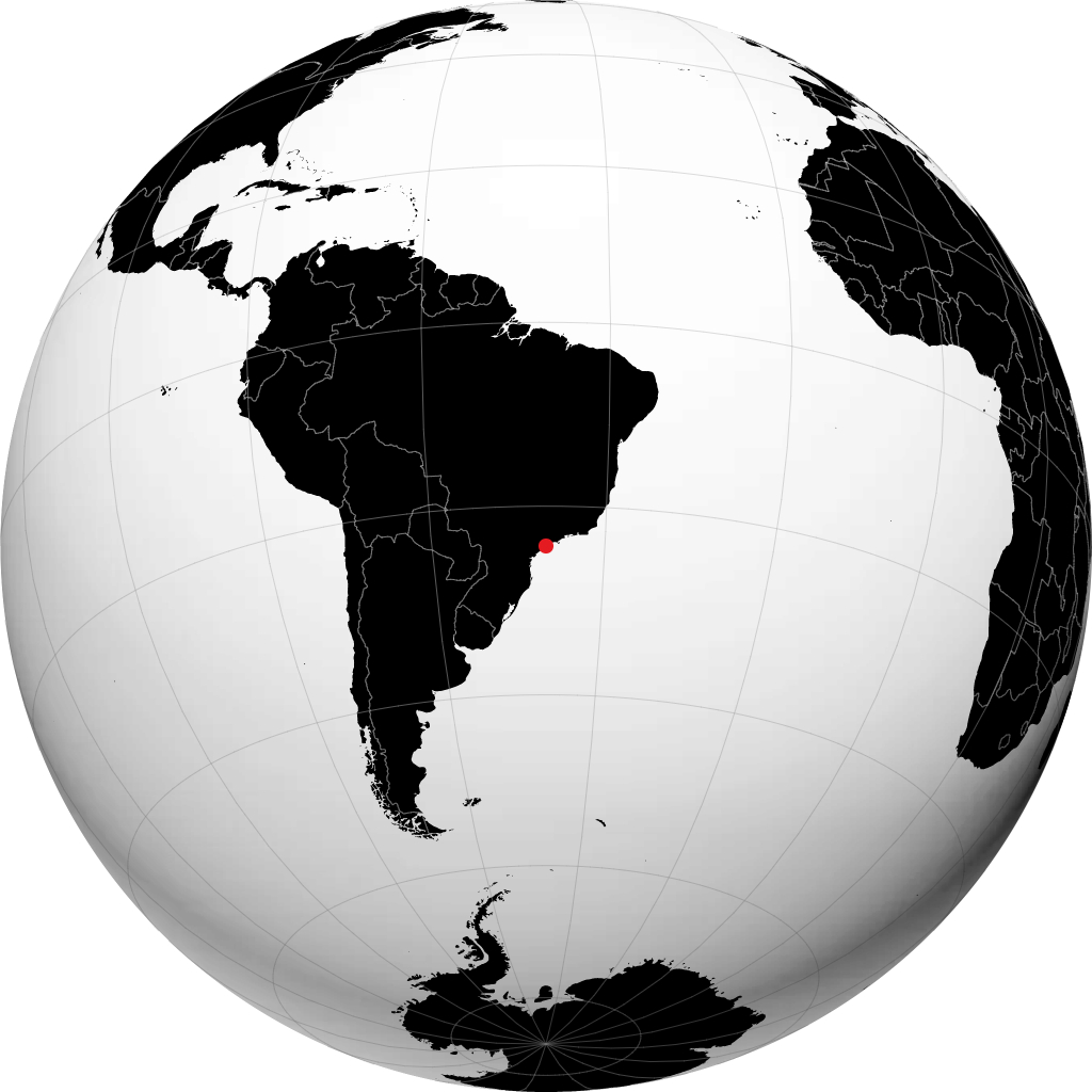 Itanhaém en el globo