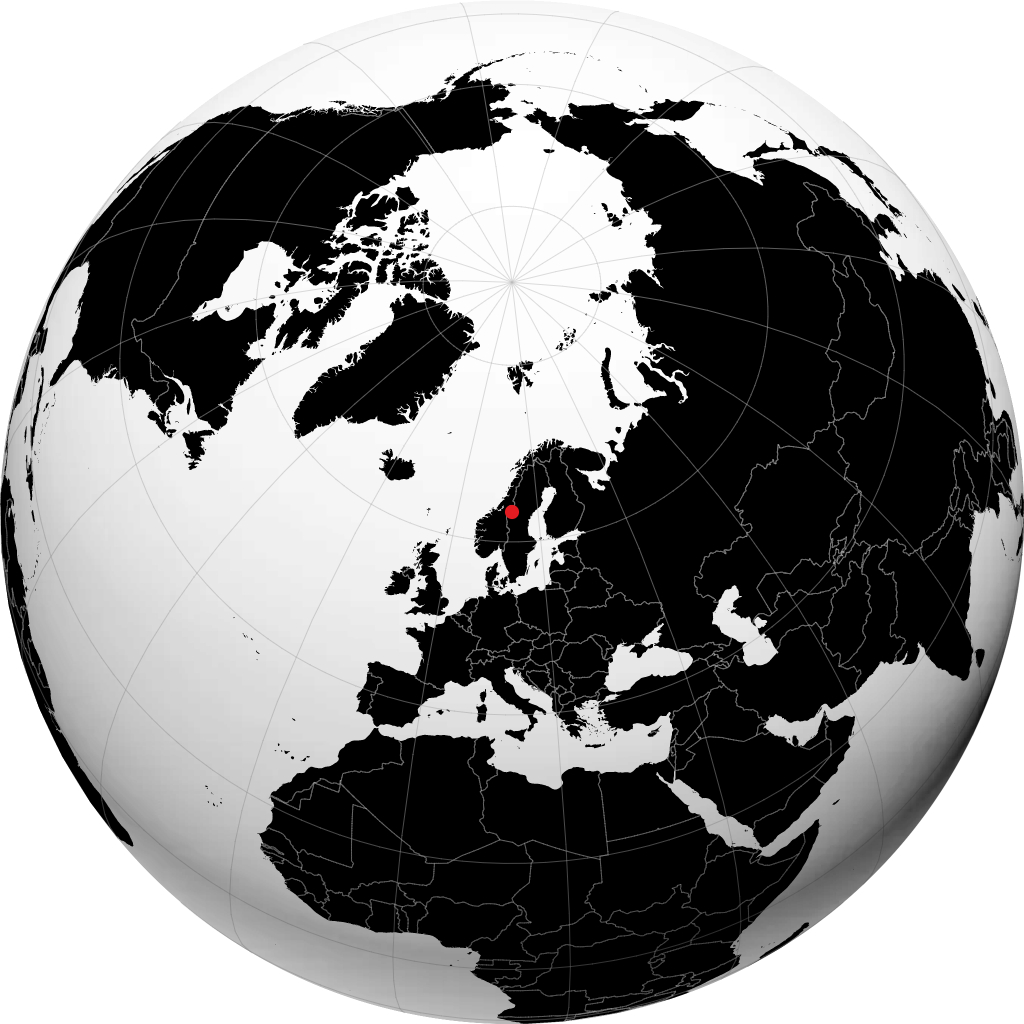 Järpen en el globo