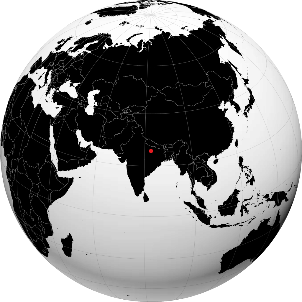 Jaunpur en el globo