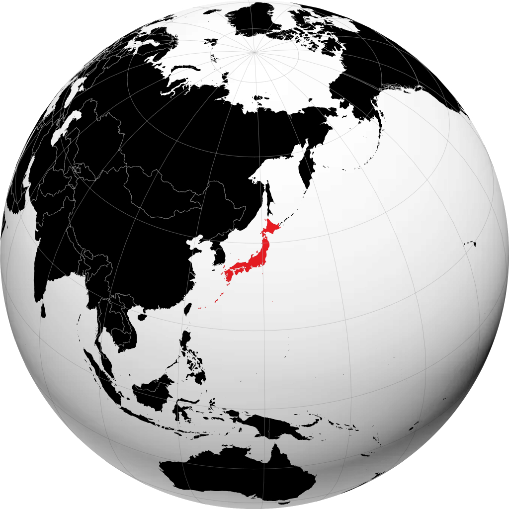 Japón en el globo