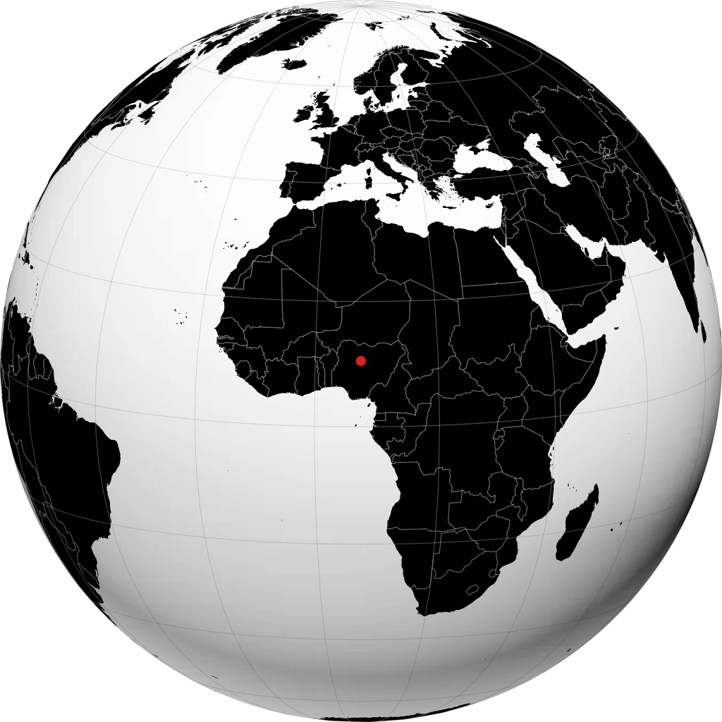 Kaduna en el globo