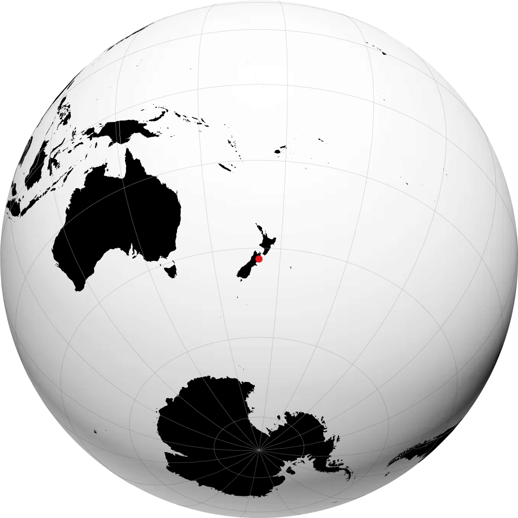 Kaikoura en el globo