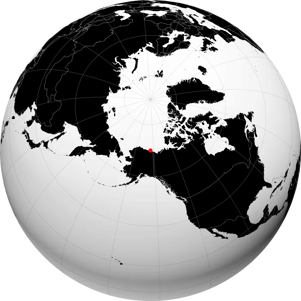 Kaktovik en el globo