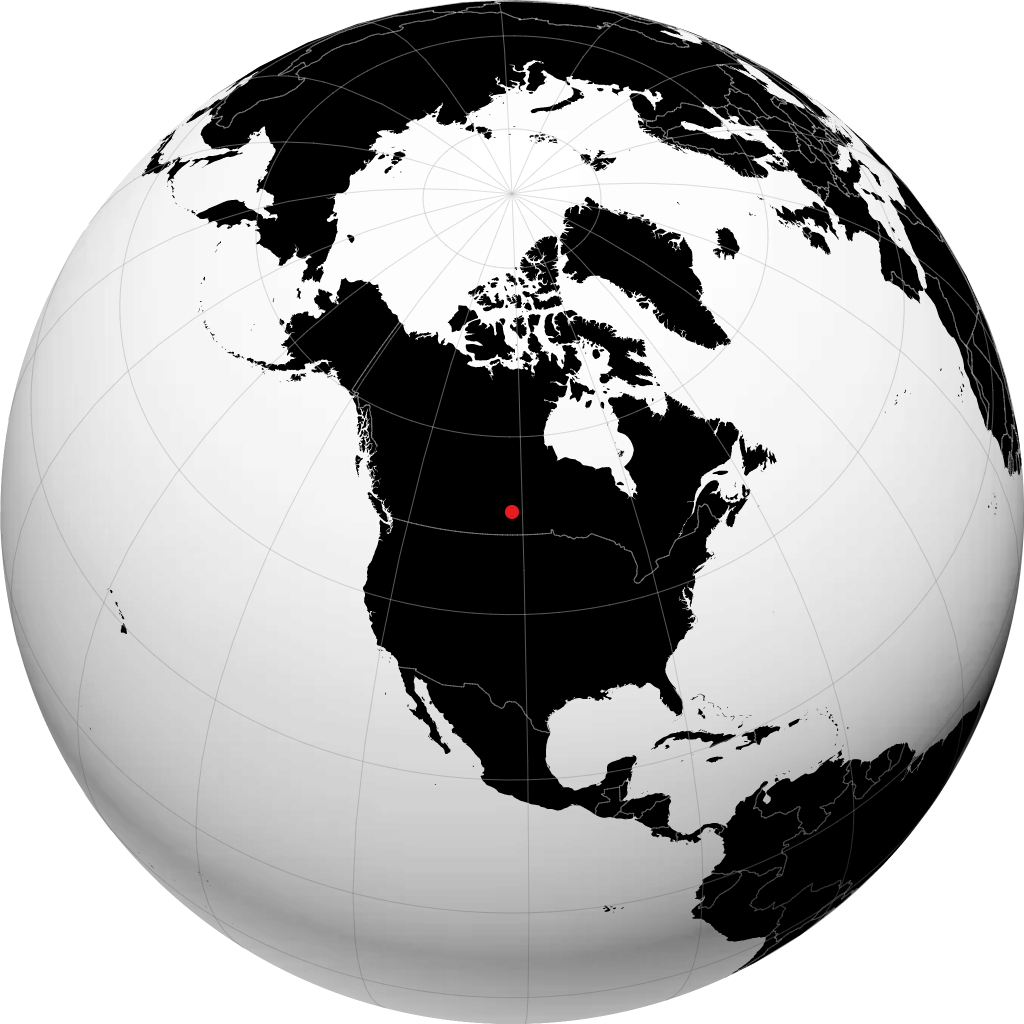 Kamsack en el globo