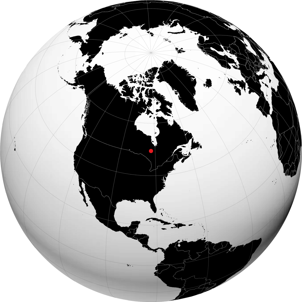 Kapuskasing en el globo