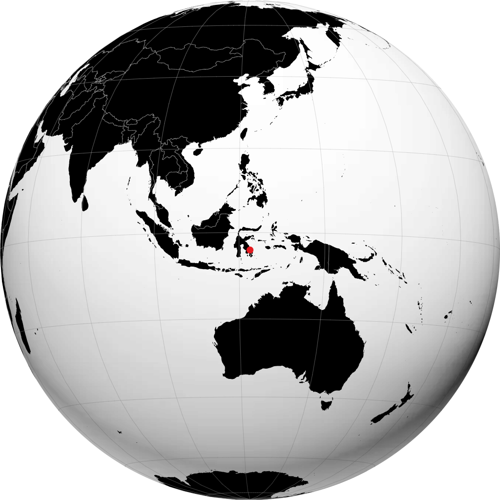 Kendari en el globo