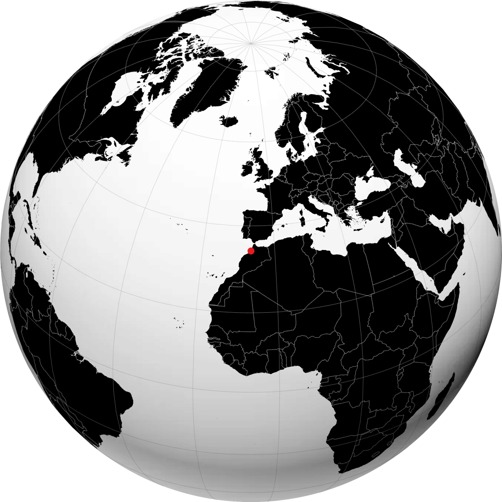 Kenitra en el globo