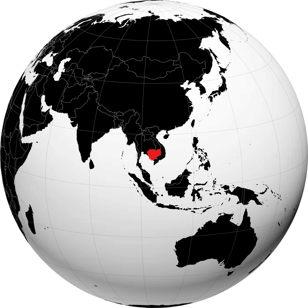 Camboya en el globo