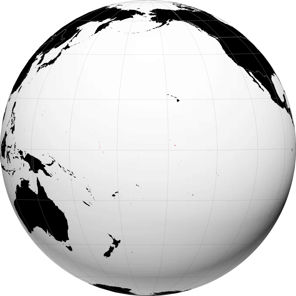 Kiribati en el globo