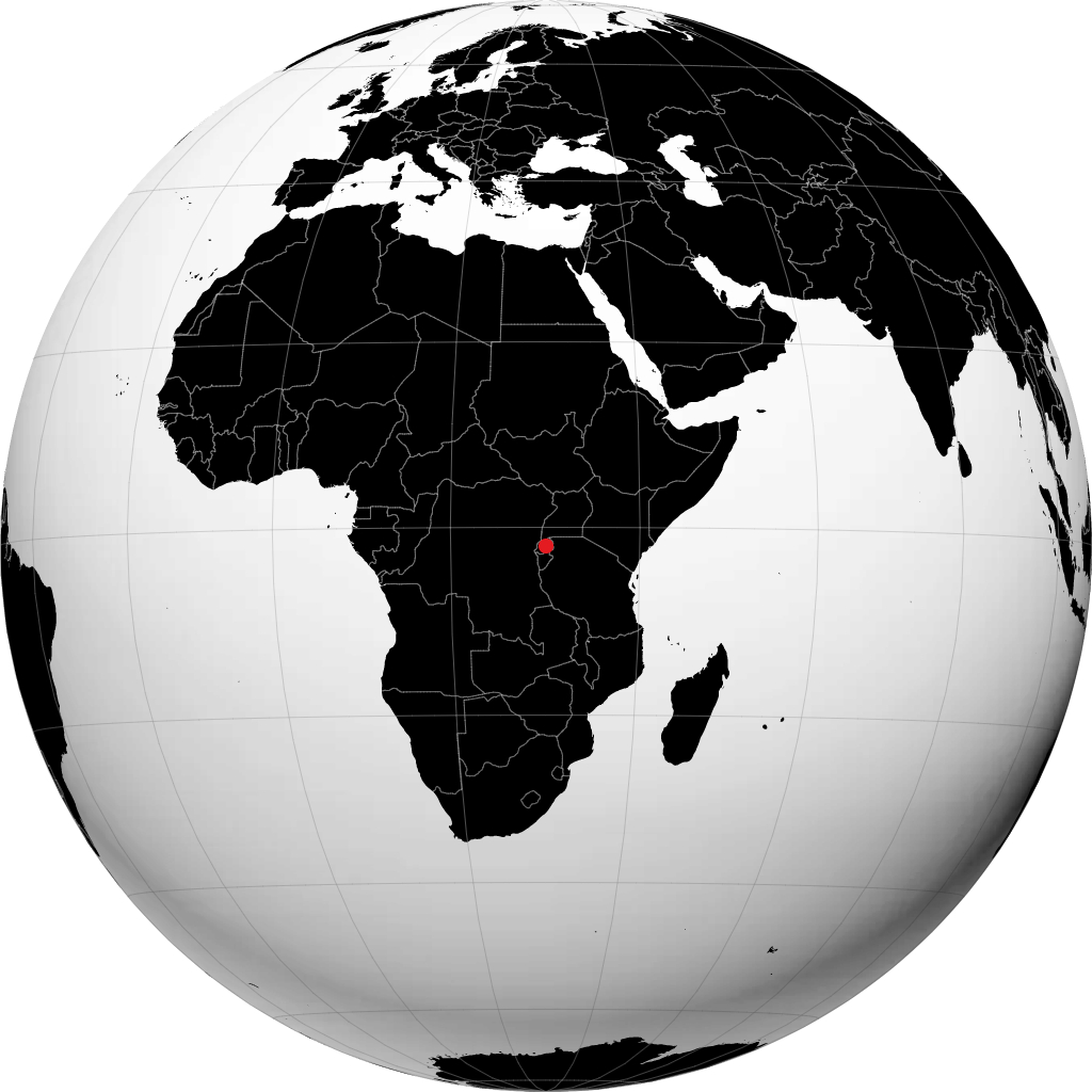 Kigali en el globo