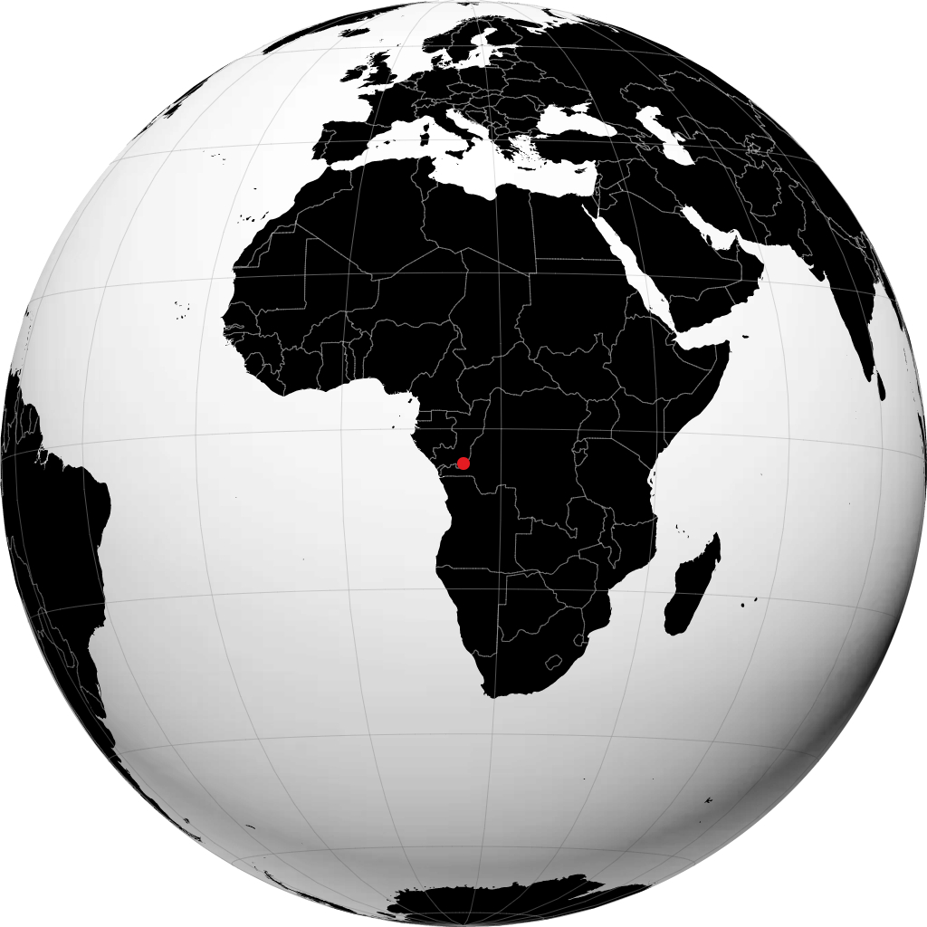Kinshasa en el globo