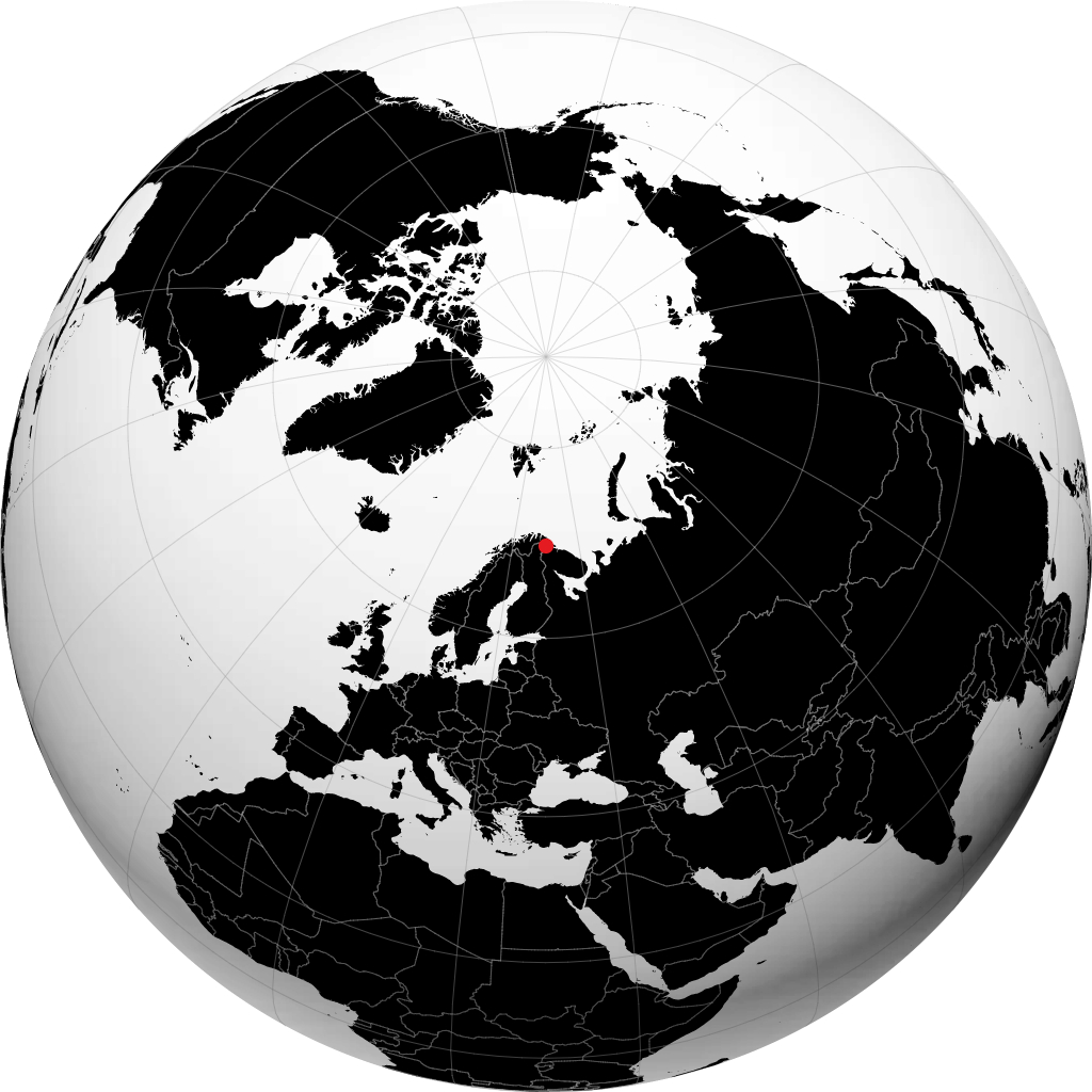 Kirkenes en el globo