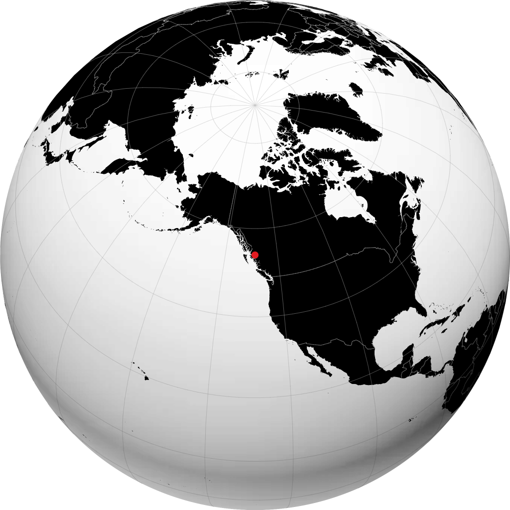 Kitimat en el globo