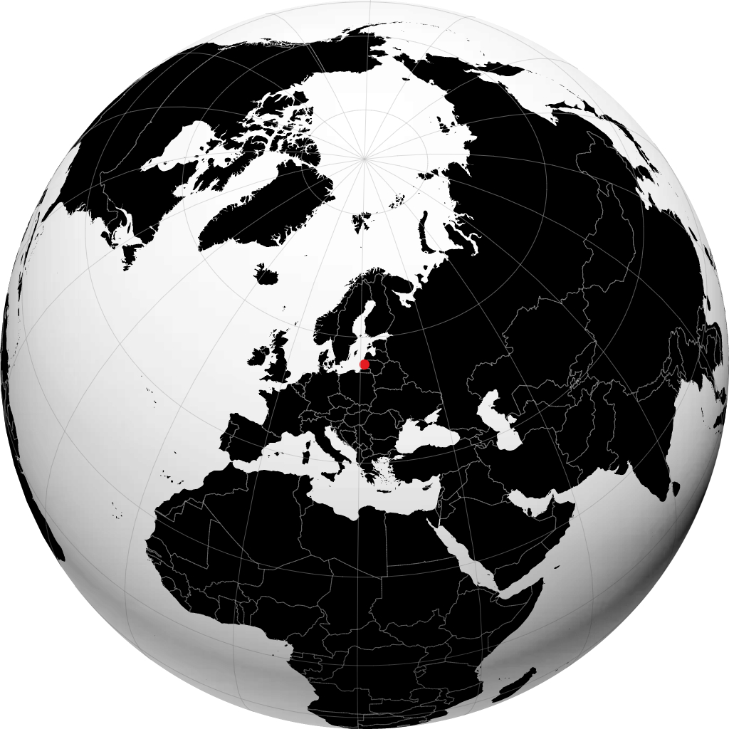 Klaipėda en el globo