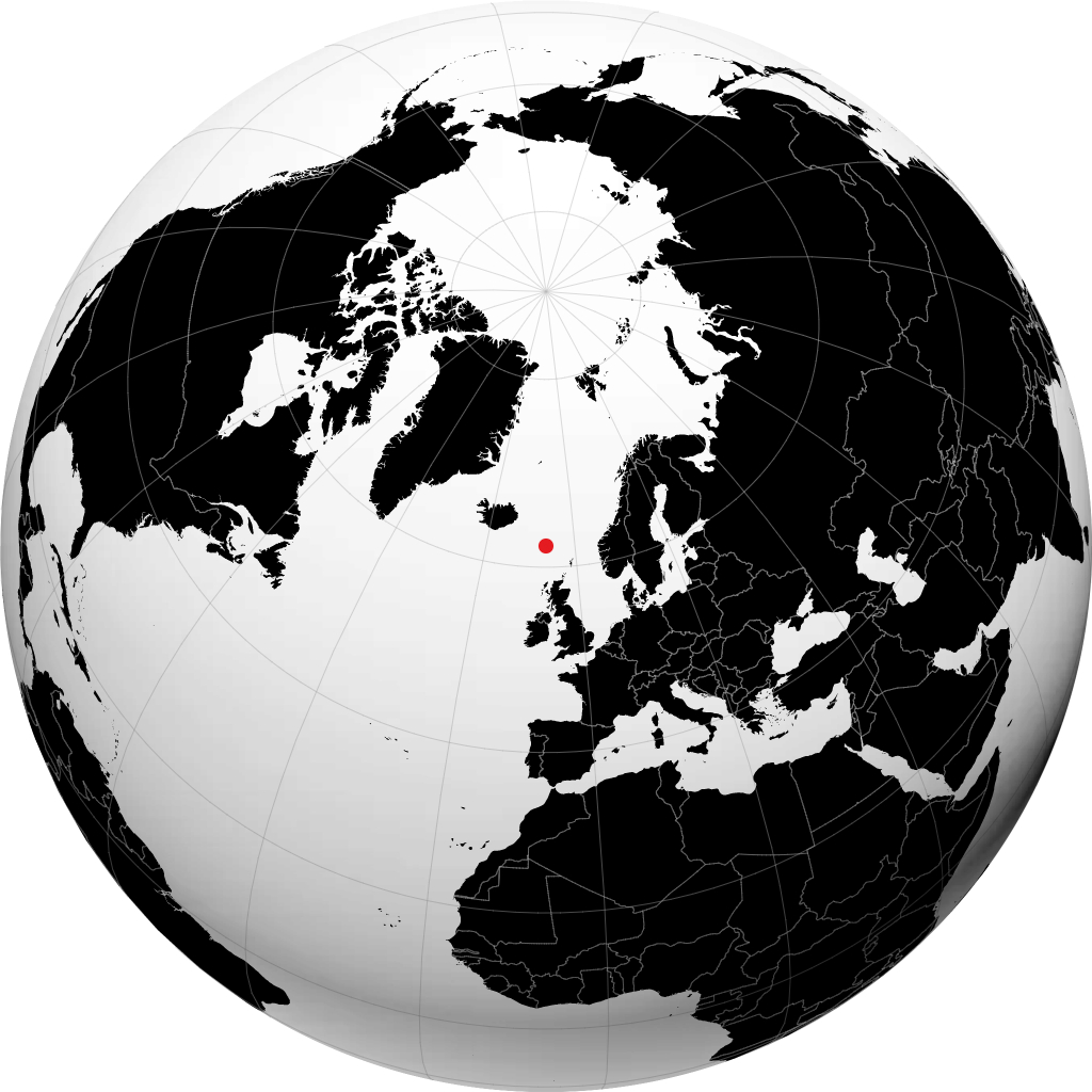 Klaksvík en el globo