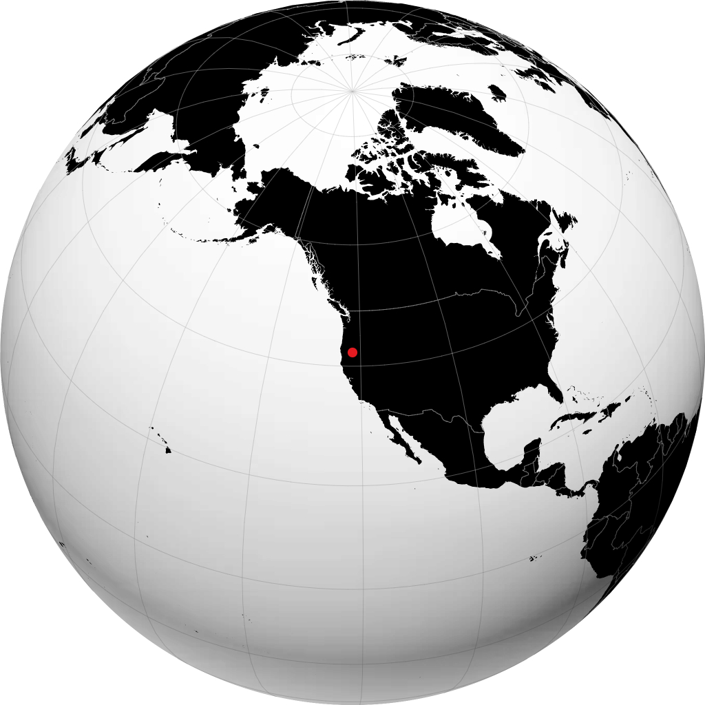 Klamath Falls en el globo