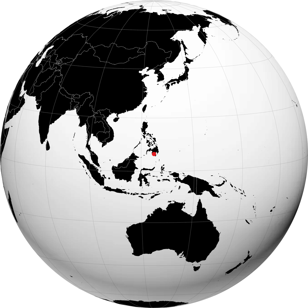 Koronadal en el globo
