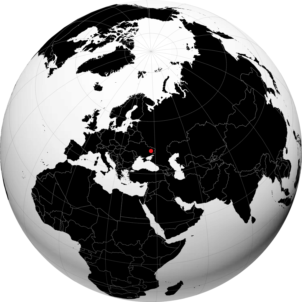 Kramatorsk en el globo